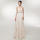 Fausto Sarli White Patterned Elegant Long Dress